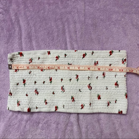🍁5/$25 Floral Bandeau Crop Top - Picture 4 of 5